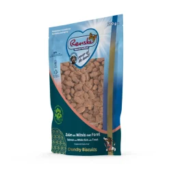 Snacks<Renske Gezonde Beloning Crunchy Hondensnack Zalm & Witvis & Forel 200 gr
