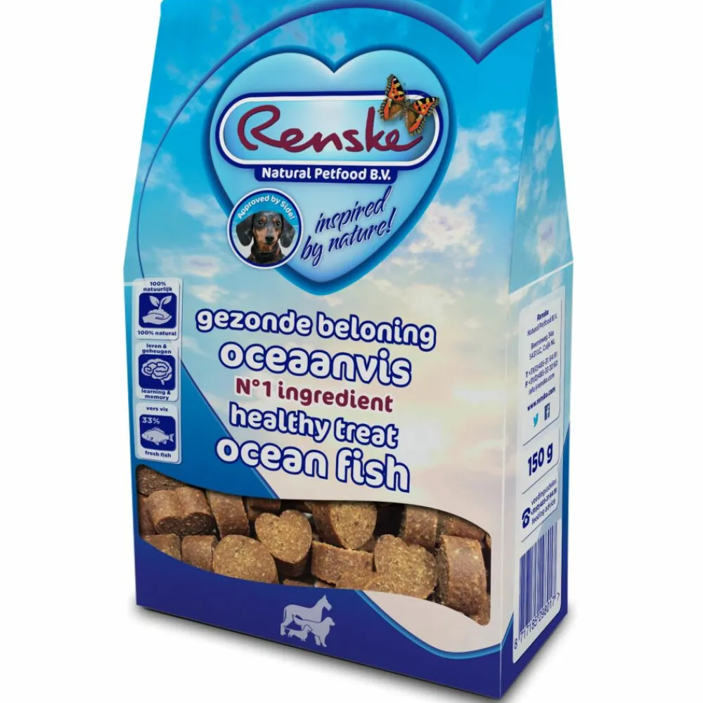 Gezonde Beloning Hartjes Hondensnack Oceaanvis 150 gr^Renske Outlet
