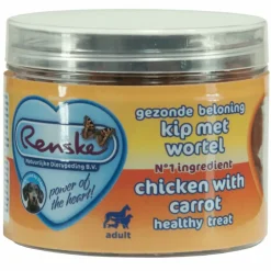 Gezonde Beloning Hartjes Hondensnack Kip - Wortel 100 gr^Renske Discount