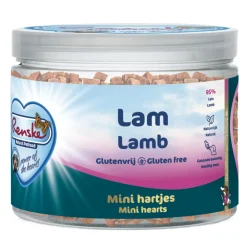 Snacks<Renske Gezonde Beloning Mini Hartjes Hondensnack Lam 100 gr