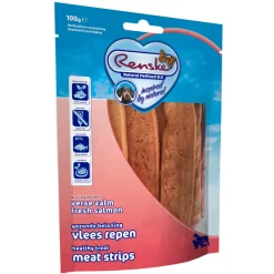 Gezonde Beloning Vleesrepen Hondensnack Zalm 100 gr^Renske