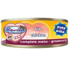Kattenvoer<Renske Paté Kattenvoer Nat Kip 70 gr