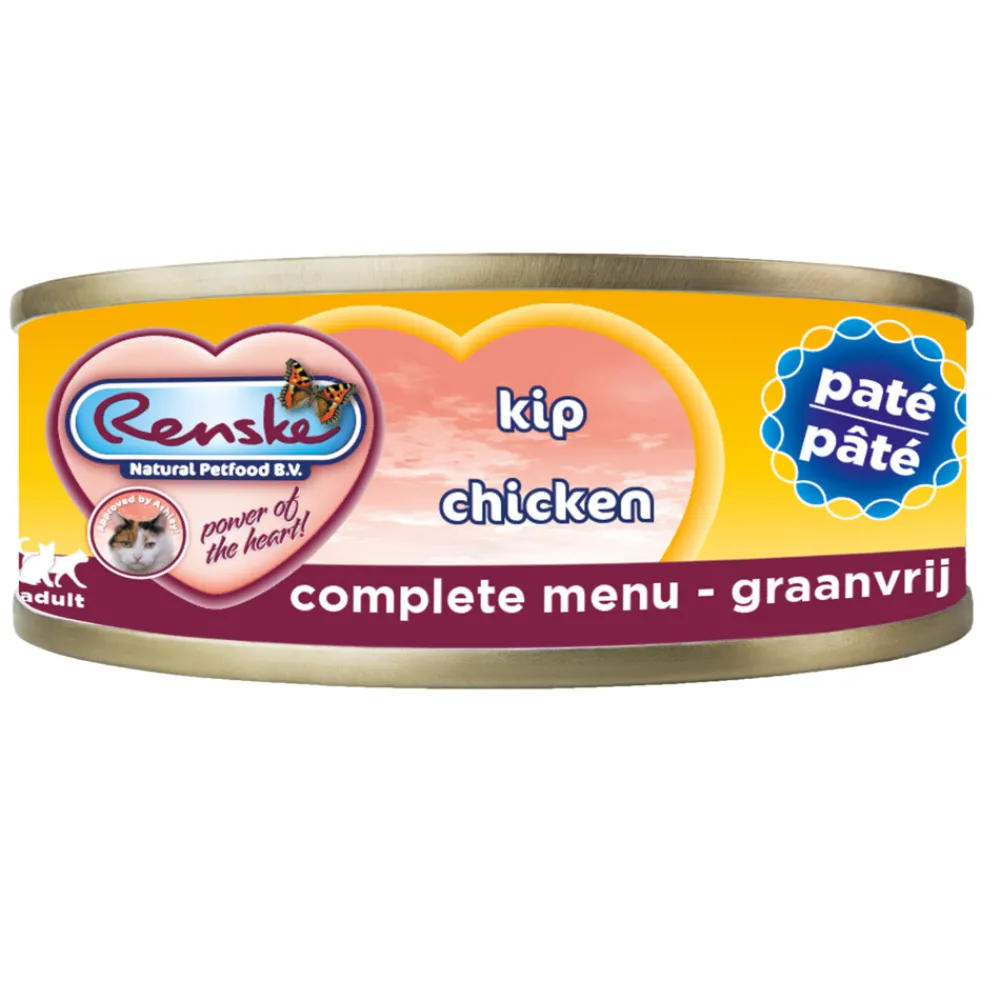 Kattenvoer<Renske Paté Kattenvoer Nat Kip 70 gr