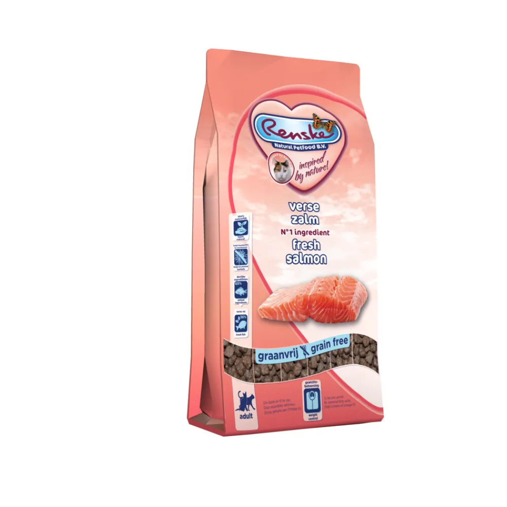 Kattenvoer<Renske Super Premium Adult Kattenvoer Zalm 6 kg
