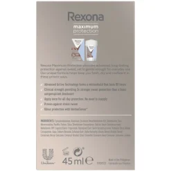 Deodorant<Rexona Deodorant Stick Cream Maximum Protection Clean Scent 45 ml