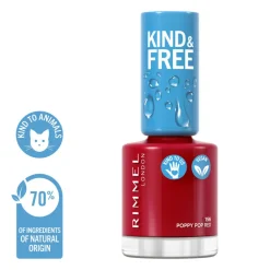 Nagellak<Rimmel KIND & FREE Vegan Nagellak 156 Poppy Pop Red 8 ml