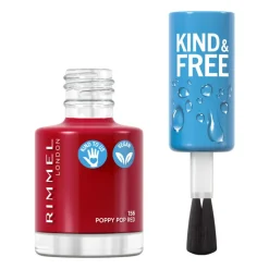 Nagellak<Rimmel KIND & FREE Vegan Nagellak 156 Poppy Pop Red 8 ml