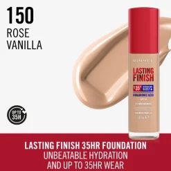 Lasting Finish 35H Foundation Rose Vanilla 150 30 ml^Rimmel Best