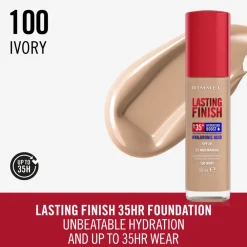 Lasting Finish 35H Foundation Ivory 100 30 ml^Rimmel Sale