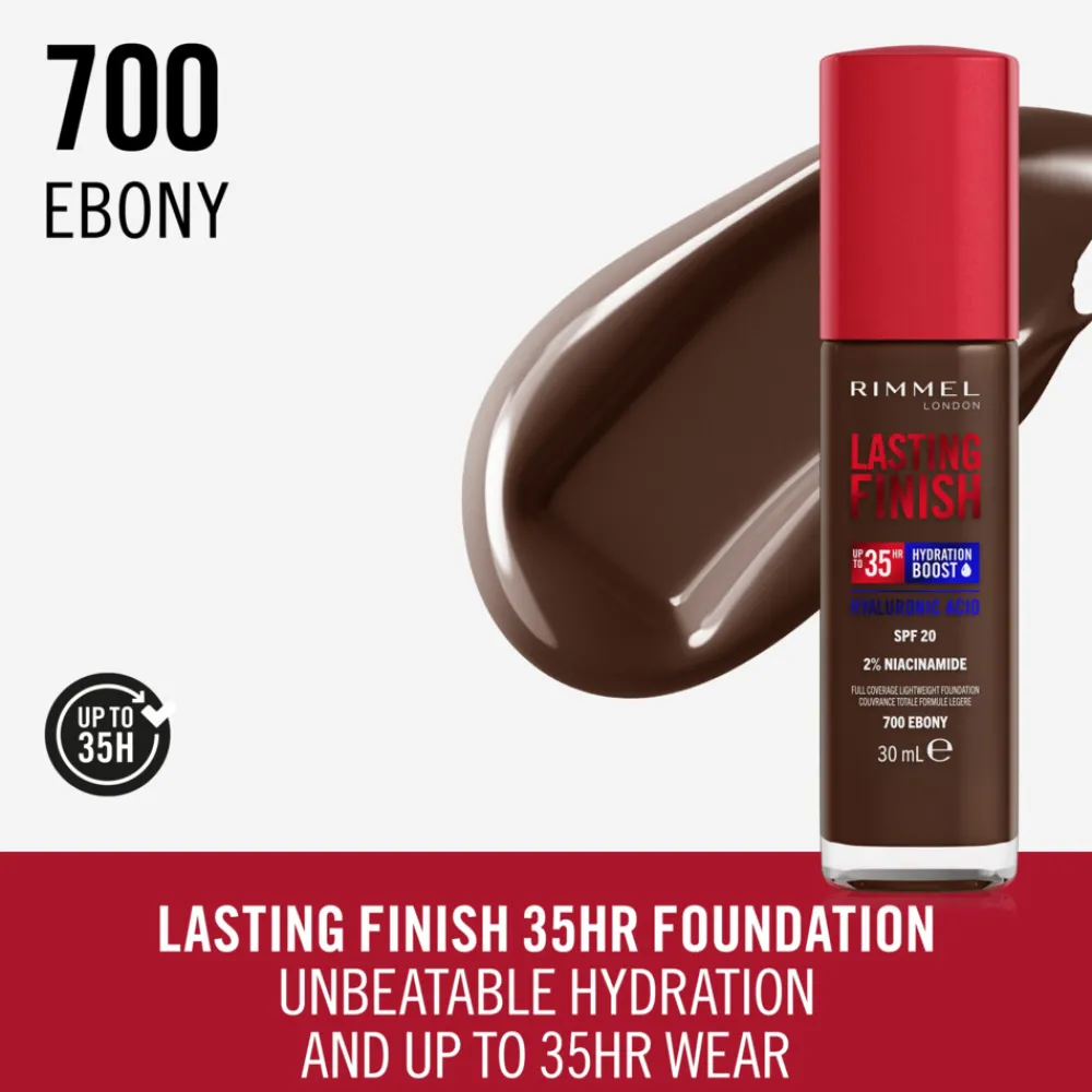 Lasting Finish 35H Foundation Ebony 700 30 ml^Rimmel Best