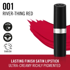Clearance Lasting Finish Satin Lipstick 001 River-Thing Red 4 gr Lipstick