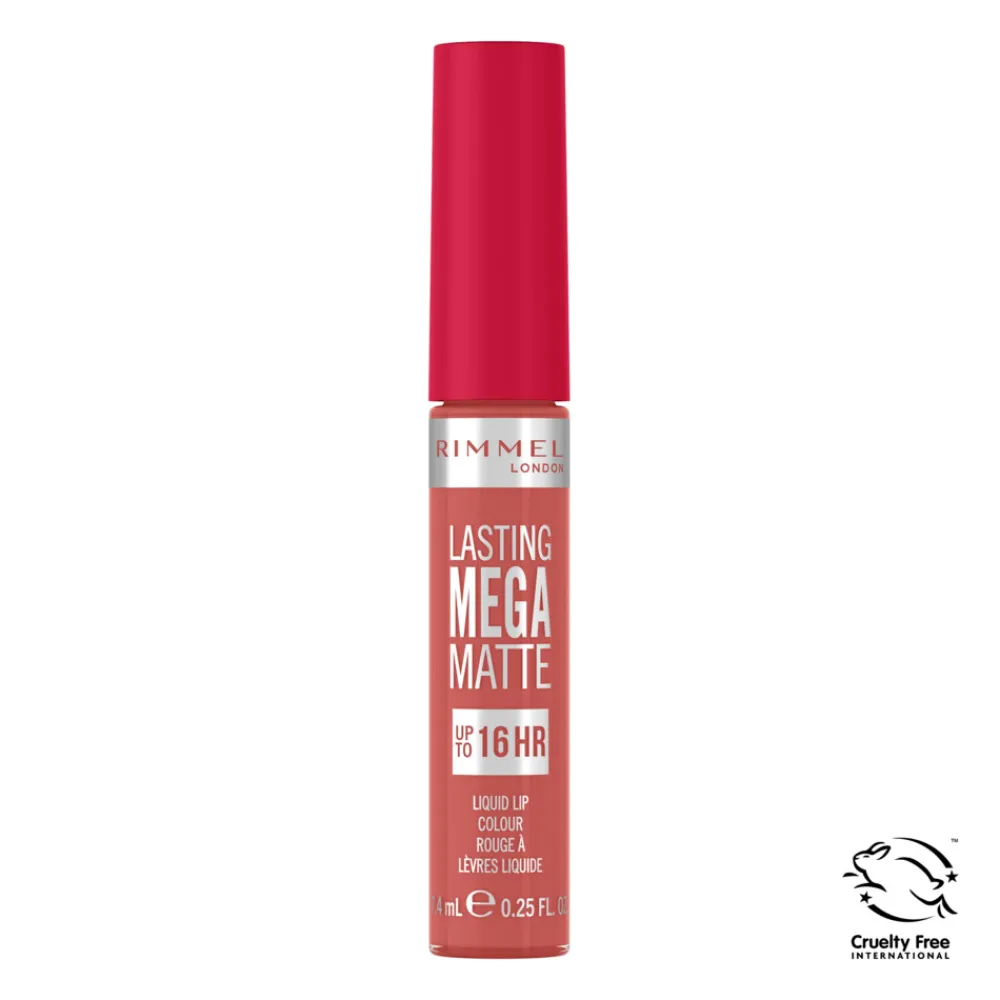 Lasting Mega Matte Liquid Lipstick Coral Sass 600 7.4 ml^Rimmel