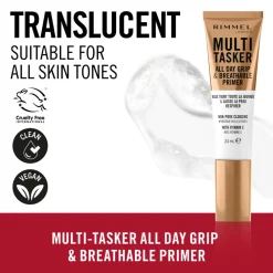 Multi-Tasker All Day Grip & Breathable Primer Transparant 24 ml^Rimmel Best