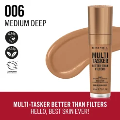 Multitasker Better Than Filters Concealer Medium Deep 006 30 ml^Rimmel Discount