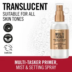 Multi-Tasker Primer, Mist & Setting Spray Transparant 100 ml^Rimmel Best