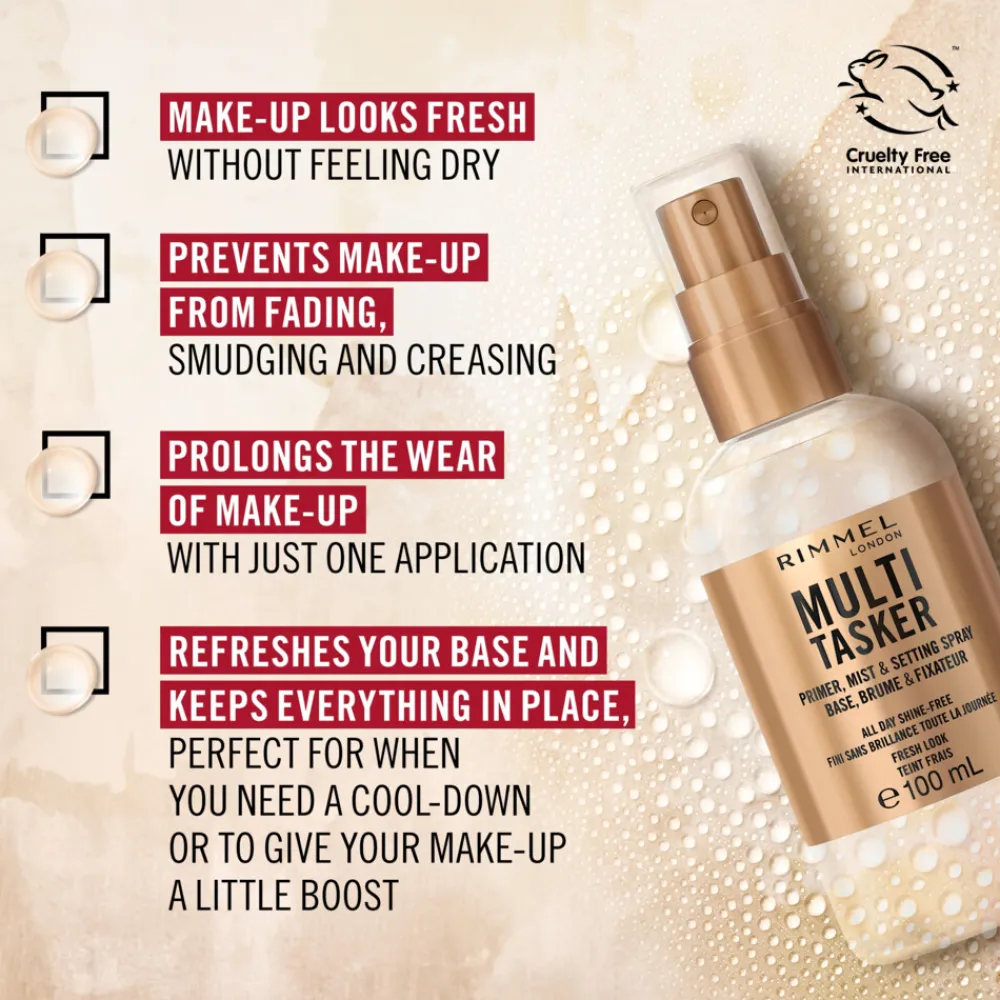 Multi-Tasker Primer, Mist & Setting Spray Transparant 100 ml^Rimmel Best