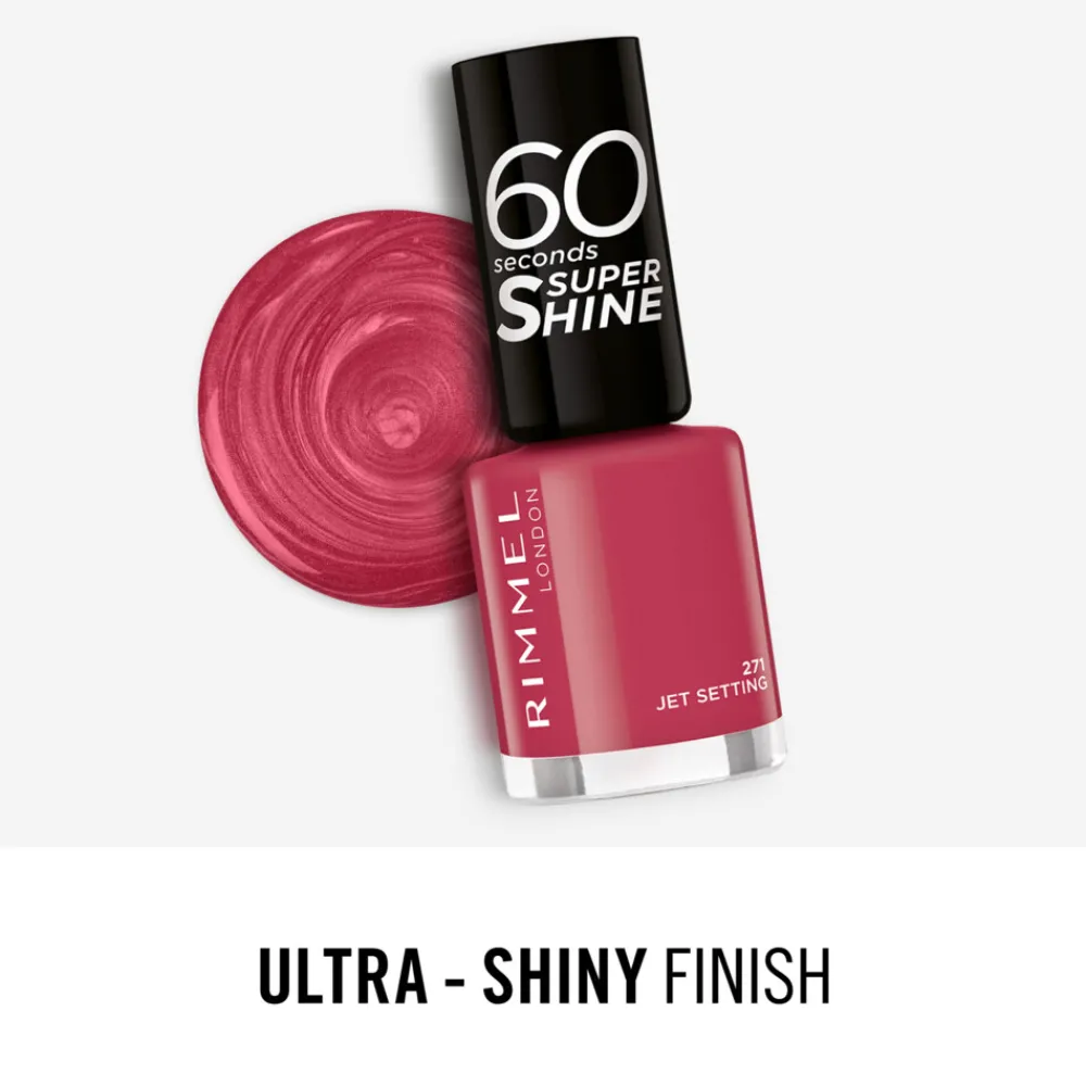 Nagellak<Rimmel Nagellak 60 Seconds SuperShine 271 Jet Setting 8 ml