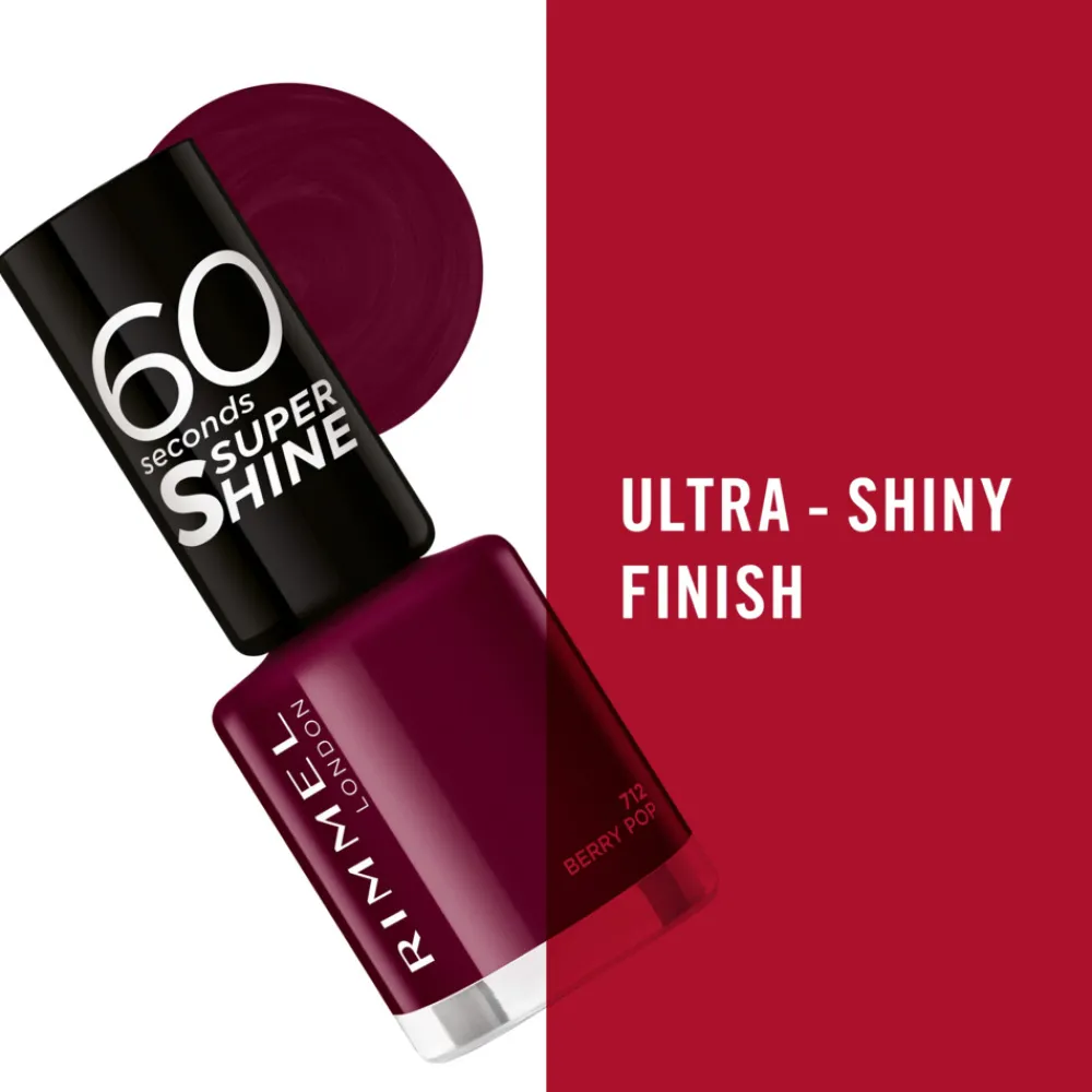 Nagellak 60 Seconds SuperShine 712 Berry Pop 8 ml^Rimmel Best