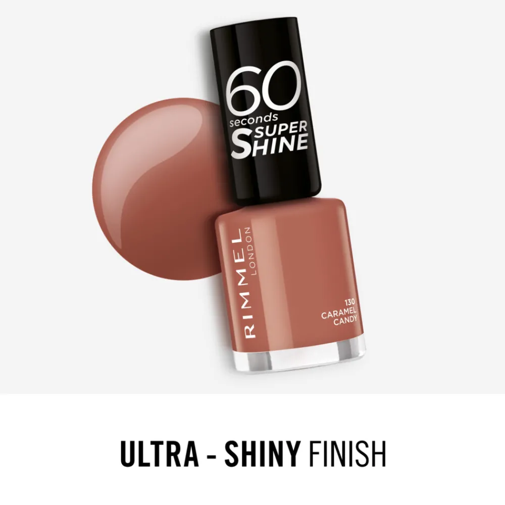 Nagellak 60 Seconds SuperShine 130 Caramel Candy 8 ml^Rimmel Outlet