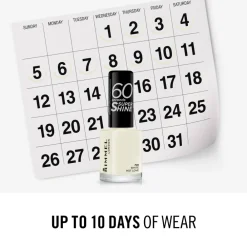 Nagellak<Rimmel Nagellak 60 Seconds SuperShine 703 White Hot Love 8 ml