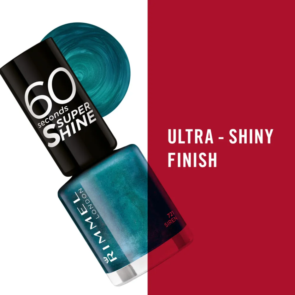 Discount Nagellak 60 Seconds SuperShine 721 Siren 8 ml Nagellak