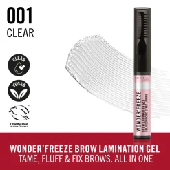 Wonder'Freeze Lamination Wenkbrauwgel 001 Clear 6 gr^Rimmel Outlet