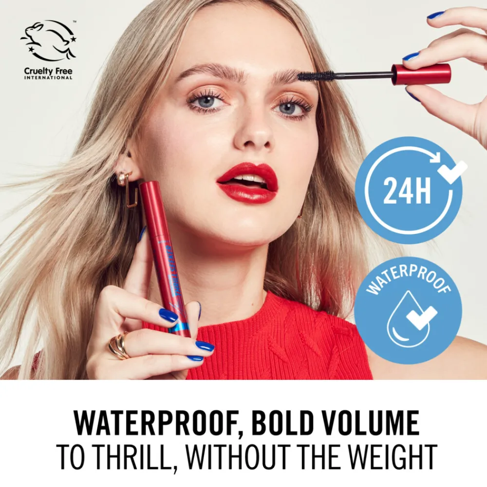 Wonder'Volume Thrillseeker Waterproof Mascara Waterproof black 8 ml^Rimmel Outlet