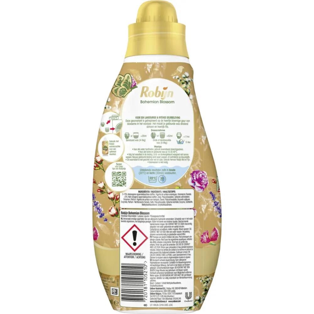 Klein & Krachtig Wasmiddel Bohemian Blossom 19 Wasbeurten 665 ml^Robijn Sale