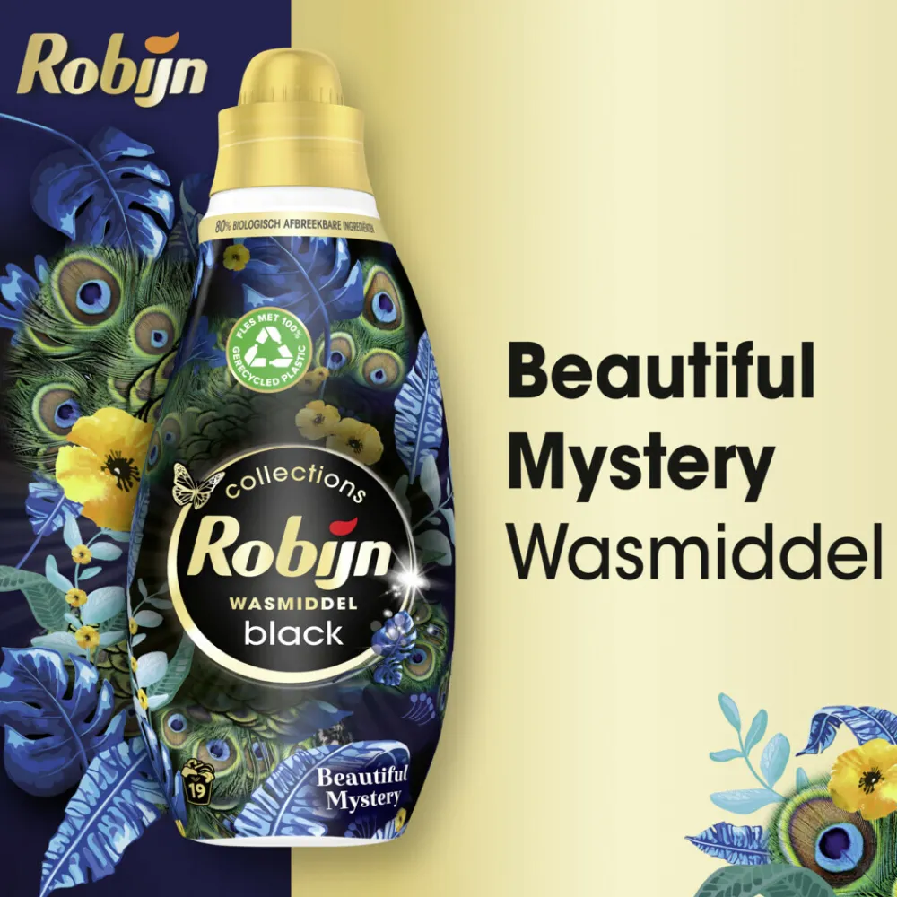 Klein & Krachtig Wasmiddel Black Beautiful Mystery 19 Wasbeurten 665 ml^Robijn Discount