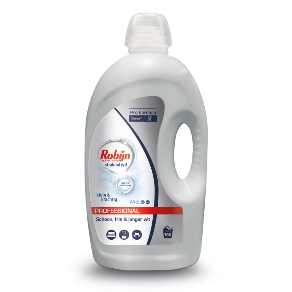 Vloeibaar Wasmiddel Klein & Krachtig Witte Was 160 Wasbeurten Pro Formula 4,32 liter^Robijn Professional Discount