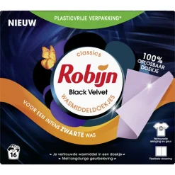 Wasmiddeldoekjes Black Velvet 16 stuks^Robijn Clearance