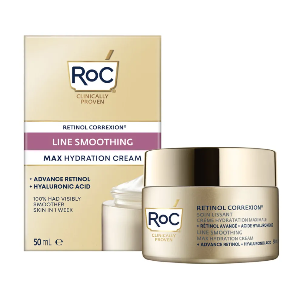 Retinol Correxion Gezichtscrème Smoothing Max Hydration 50 ml^RoC Clearance