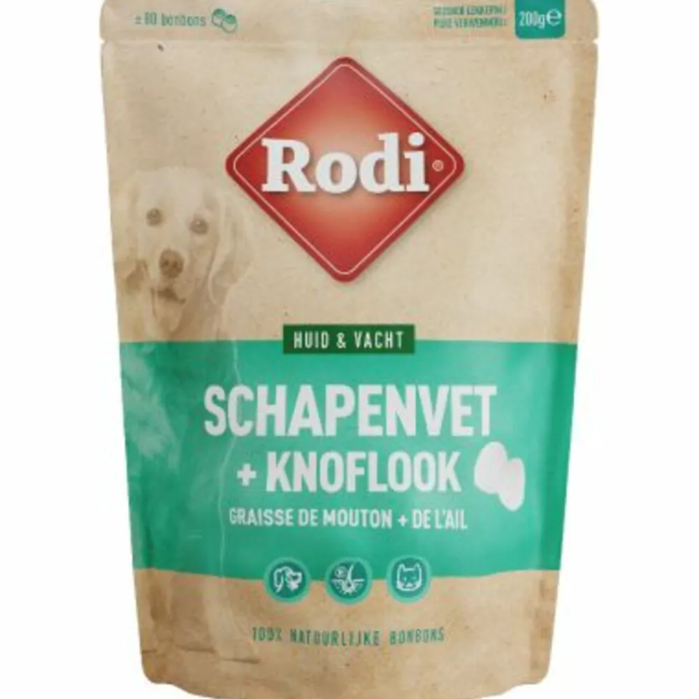 Snacks<Rodi Exclusive Schapenvet Bonbons Knoflook 200 gr