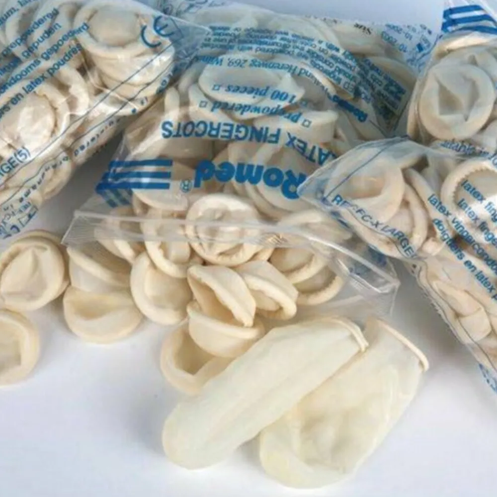 Vingercondooms Latex XL 100 stuks Zelfzorg|Pleisters