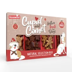 Cupid & Comet Traktatiedoos Kerst Hondensnacks 175 gr^Rosewood