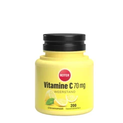 Vitaminen<Roter Vitamine C 70 mg Citroen 200 kauwtabletten