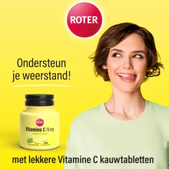 Vitaminen<Roter Vitamine C 70 mg Citroen 200 kauwtabletten