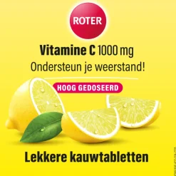 Best Vitamine C 1000 mg Sterk Citroen 50 kauwtabletten Vitaminen