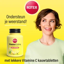Clearance Vitamine C Hooggedoseerd 500mg Citroen 50 kauwtabletten Vitaminen
