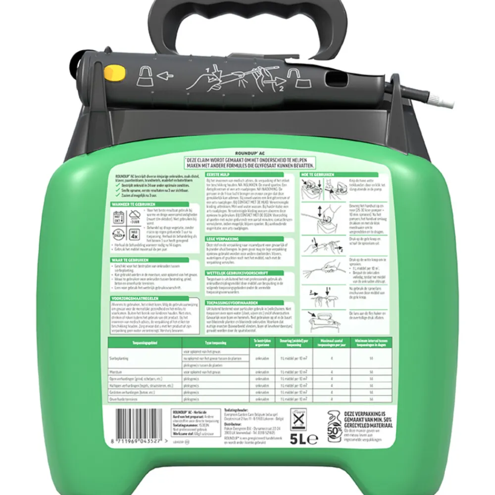 Sale AC Totaal Onkruidvrij Kant en Klaar Sprayer 5 liter Onkruidbestrijding