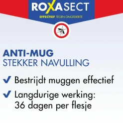 Anti-Mug Stekker Navulling 30 ml^Roxasect New