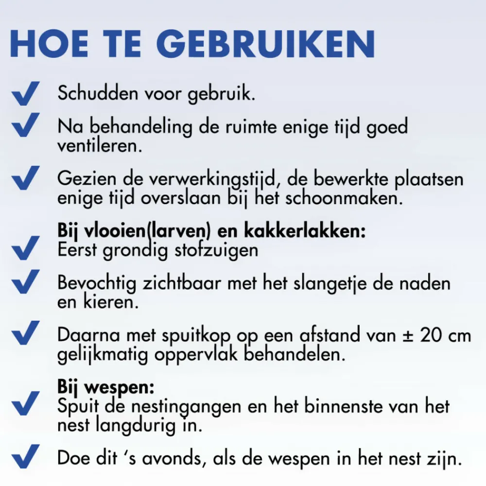 Clearance Spuitbus tegen Kruipende Insecten en Wespen 400 ml Ongediertebestrijding