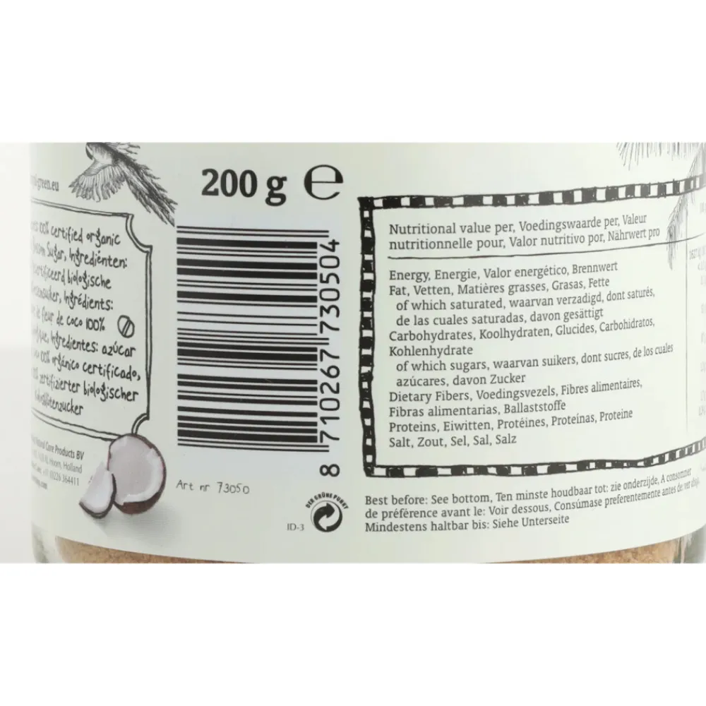 Siropen & Zoetstoffen<Royal Green Coconut Blossom Suiker 200 gr
