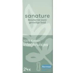 100% Katoenen Inlegkruisjes Normaal 24 stuks^Sanature Best