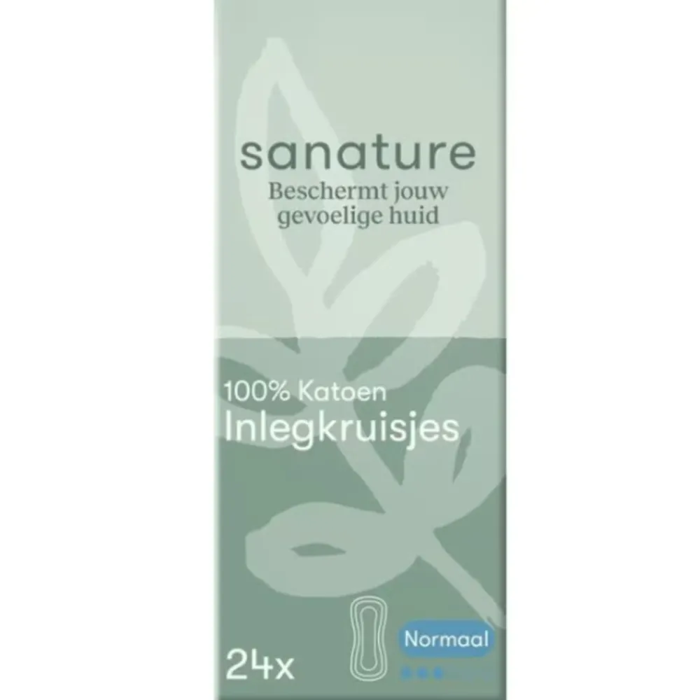 100% Katoenen Inlegkruisjes Normaal 24 stuks^Sanature Best