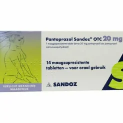 Pantoprazol OTC 20 mg 14 stuks^Sandoz Online