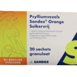 Psylliumvezels Granulaat Suikervrij 20 sachets^Sandoz Discount