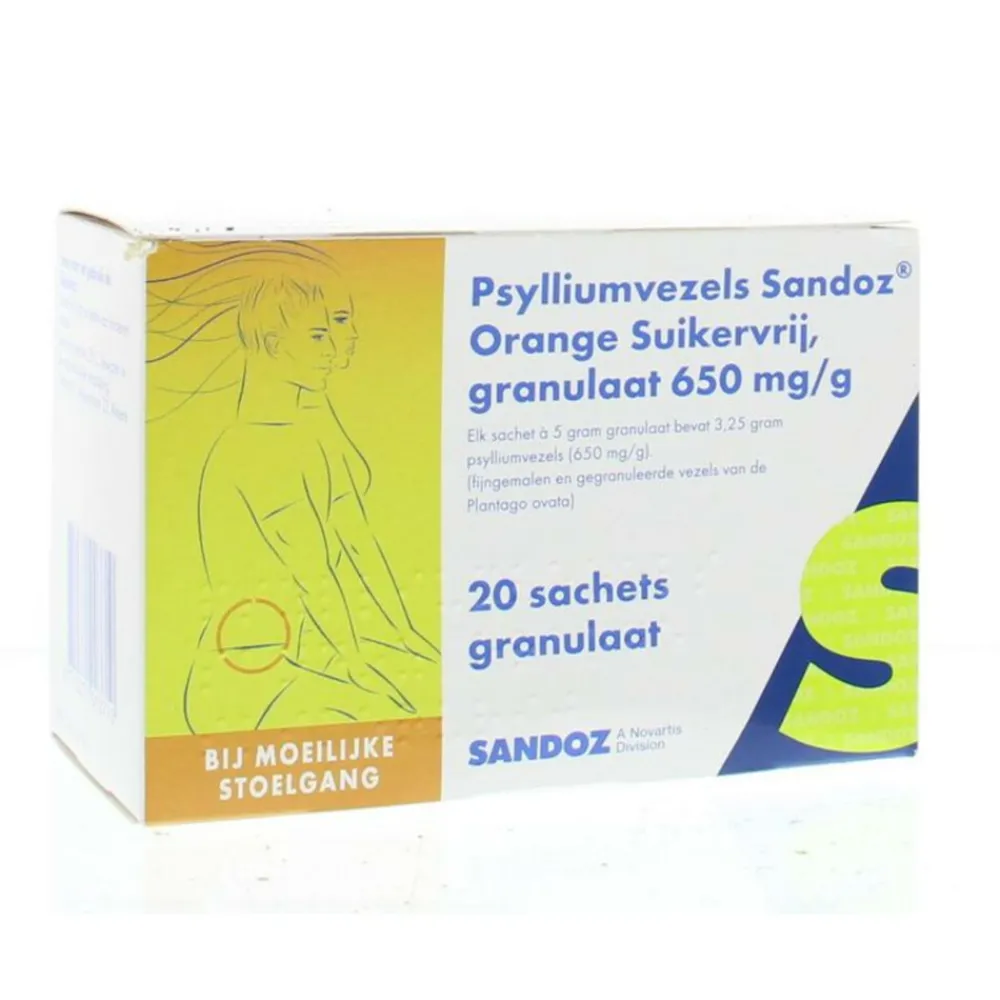 Psylliumvezels Granulaat Suikervrij 20 sachets^Sandoz Discount