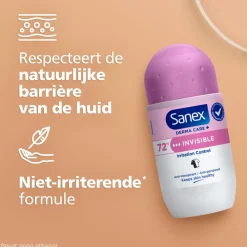 Deodorant<Sanex Deodorant Roller Dermo Invisible 53 ml