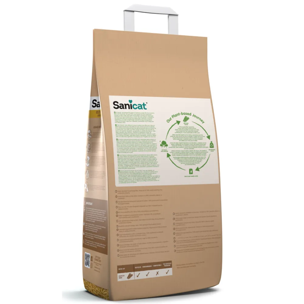 Hot Clean & Green Houtkorrel 20 liter Kattenbakvulling